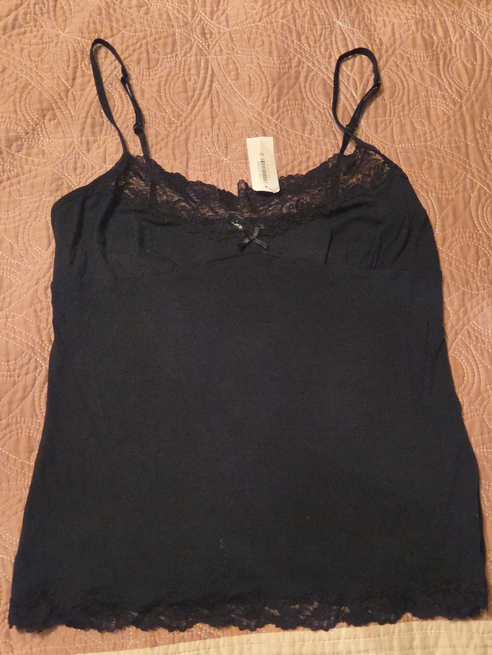 La SENZA Black Lace-Trim Camisole